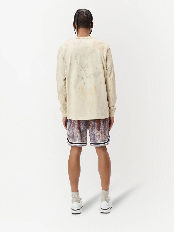 John Elliott Sweater met tie-dye print Beige