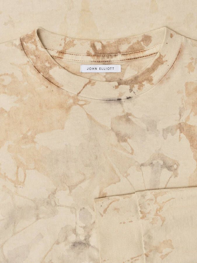 John Elliott Sweater met tie-dye print Beige