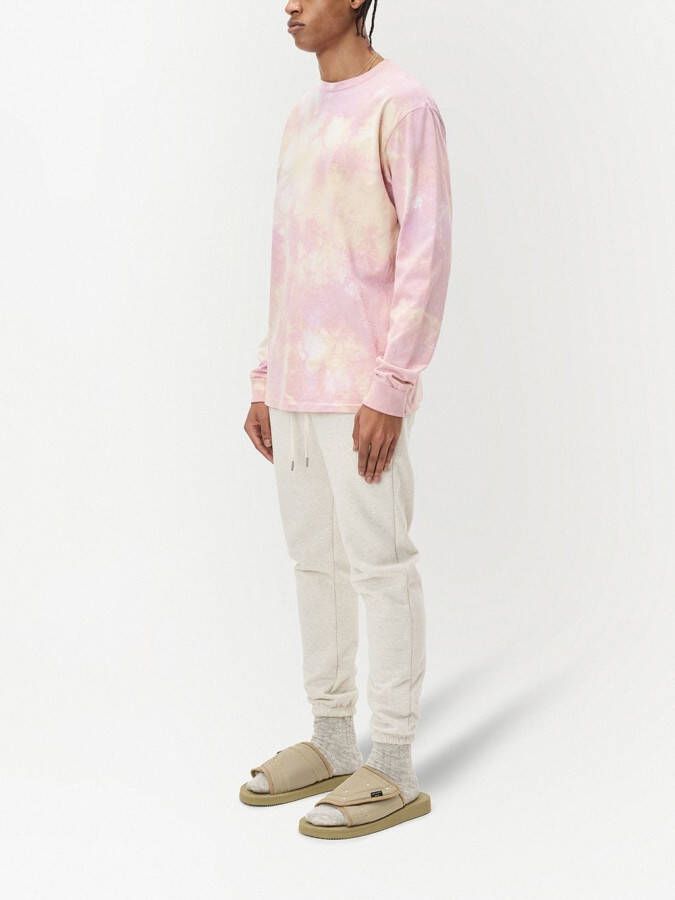 John Elliott Sweater met tie-dye print Roze