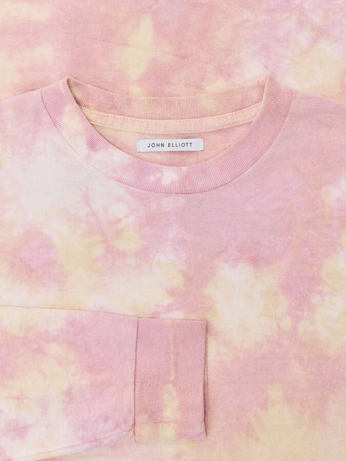 John Elliott Sweater met tie-dye print Roze