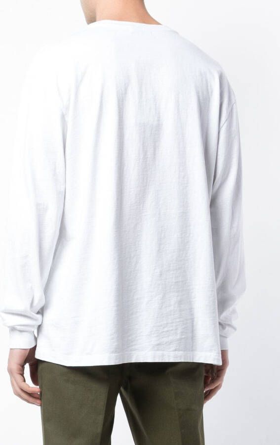 John Elliott T-shirt met lange mouwen Wit