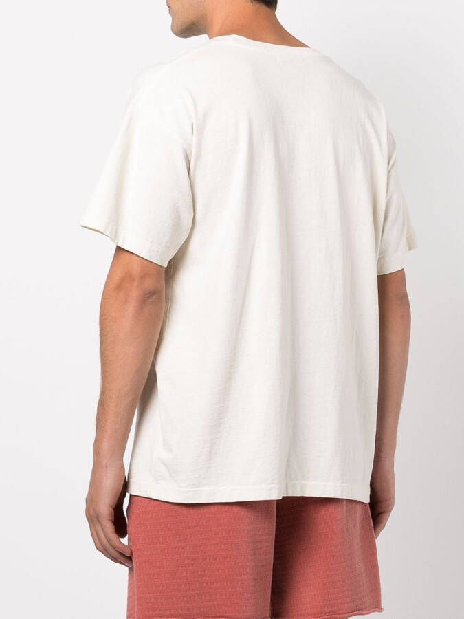 John Elliott T-shirt met ronde hals Beige