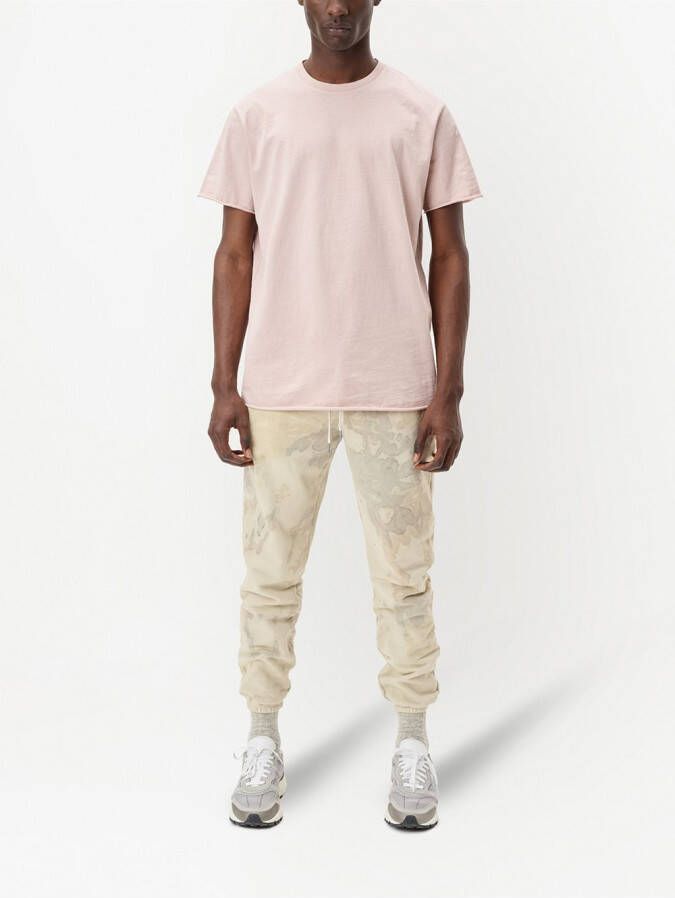 John Elliott T-shirt met ronde hals Roze