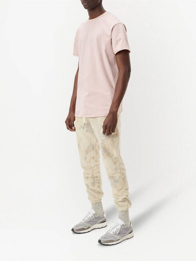 John Elliott T-shirt met ronde hals Roze
