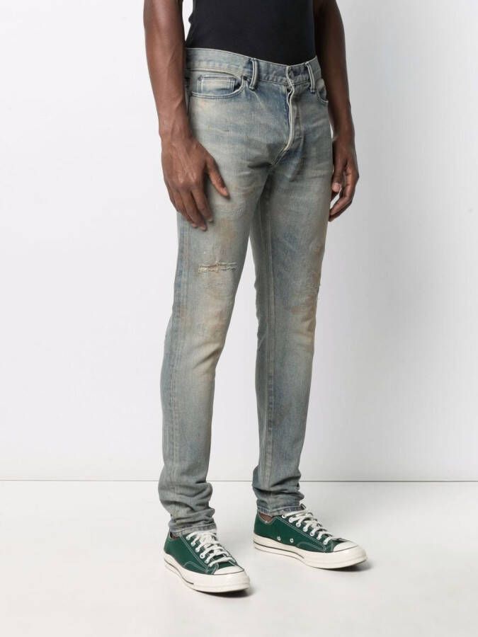 John Elliott Vervaagde jeans Blauw