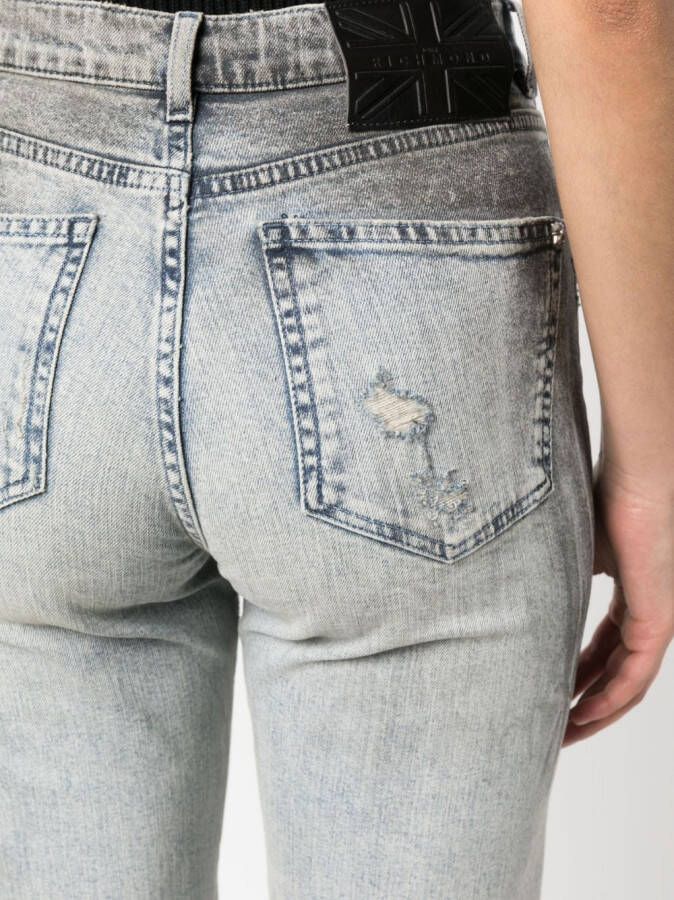 John Richmond Cropped jeans Grijs