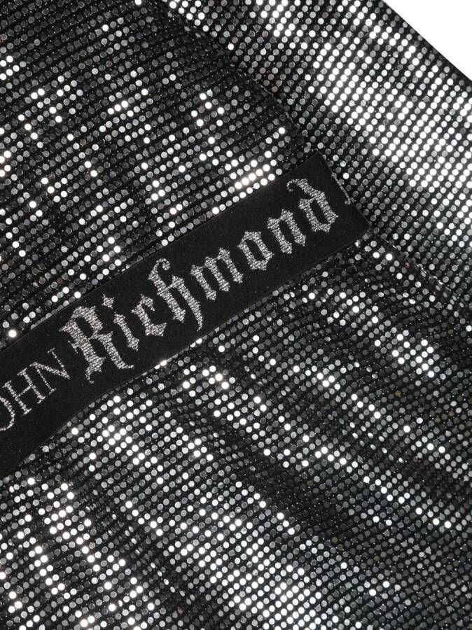 John Richmond Junior Jurk met logo tailleband Zilver