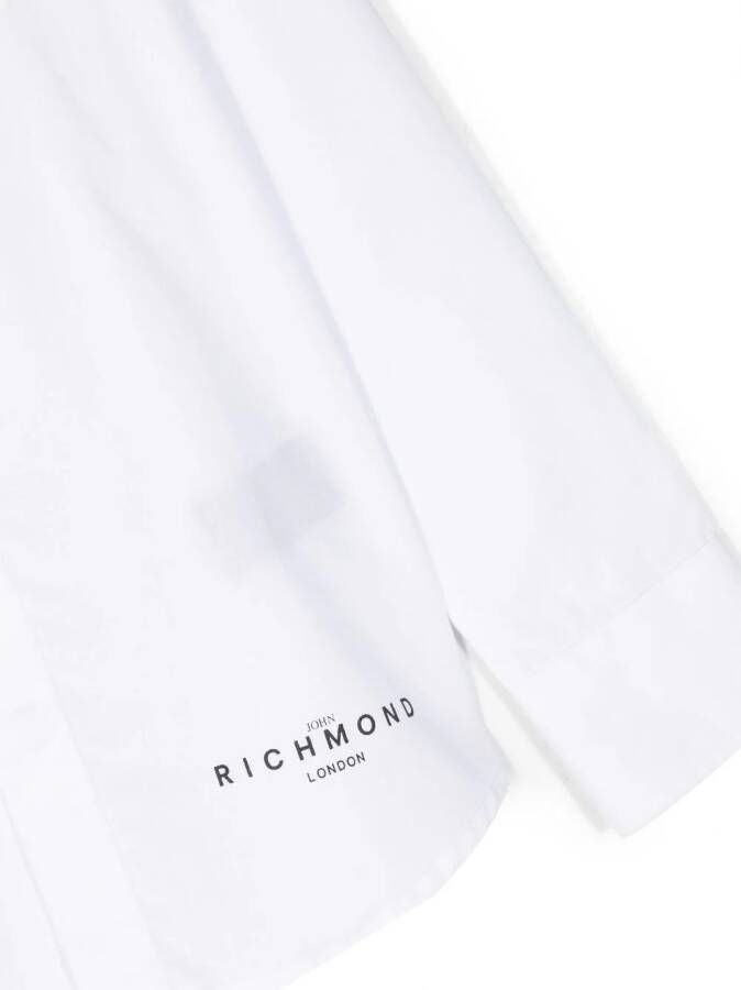 John Richmond Junior Shirt met logoprint Wit