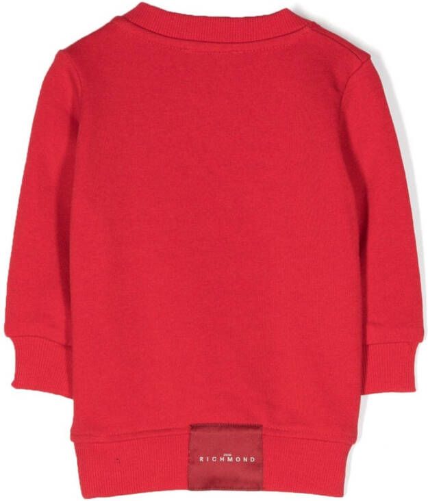 John Richmond Junior Sweater met geborduurd logo Rood