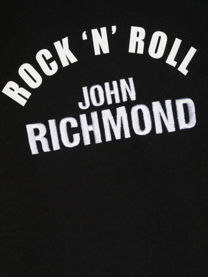 John Richmond Junior Sweater met geborduurd logo Zwart