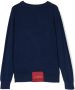 John Richmond Junior Sweater met logopatch Blauw - Thumbnail 2