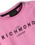 John Richmond Junior T-shirt met geborduurd logo Roze - Thumbnail 3