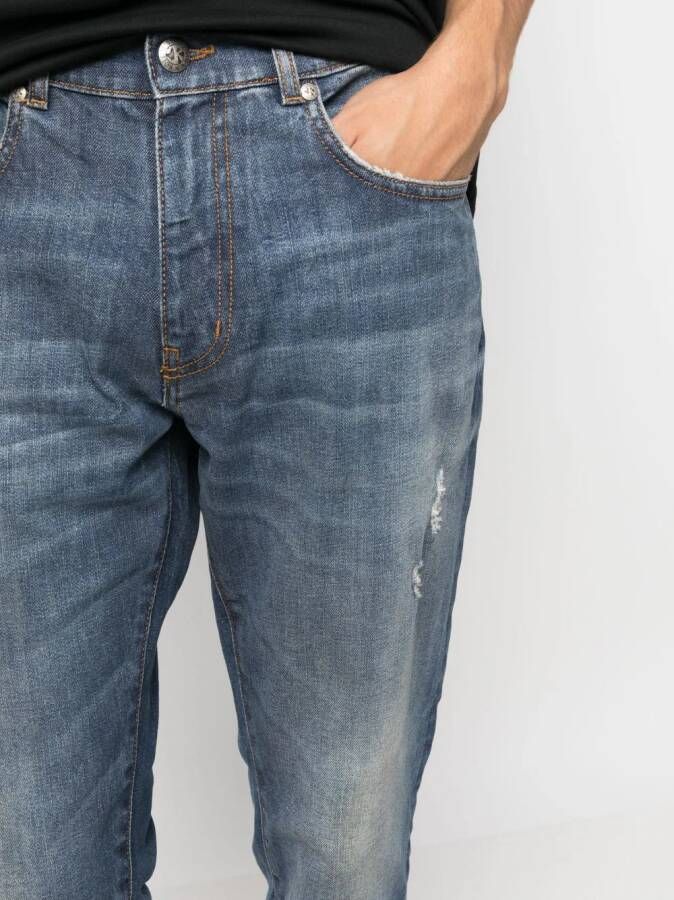 John Richmond Meili jeans met toelopende pijpen Blauw