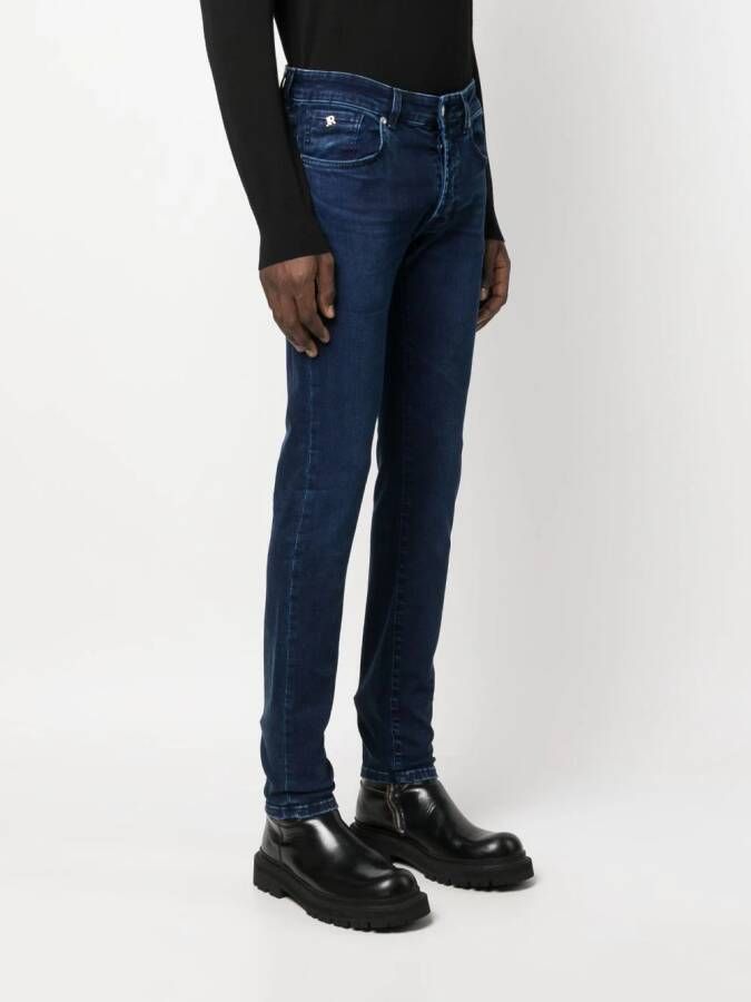 John Richmond Slim-fit jeans Blauw