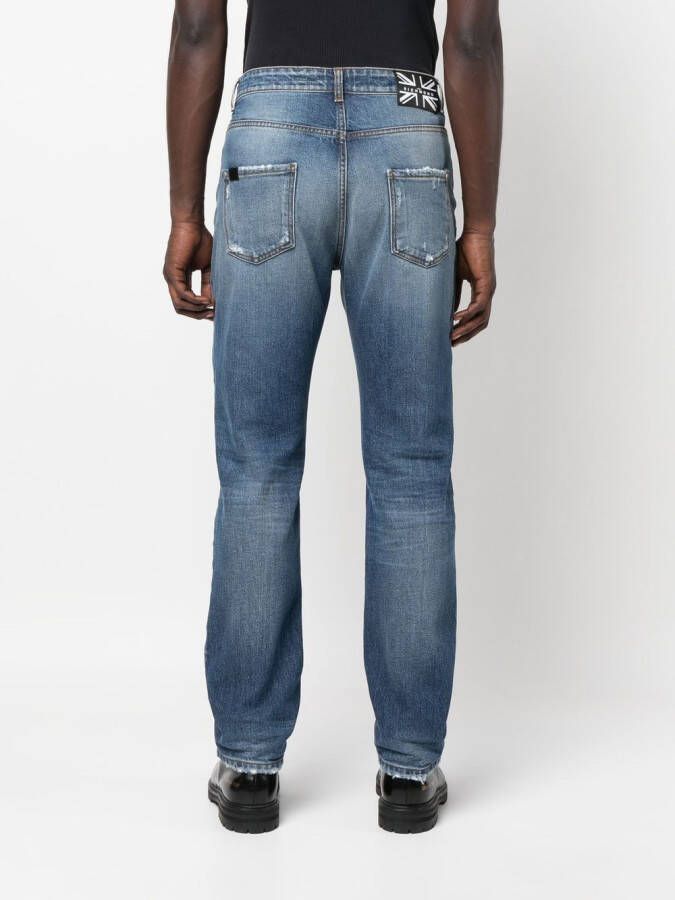 John Richmond Straight jeans Blauw