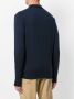 John Smedley Belper knitted polo shirt Blauw - Thumbnail 4