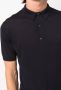 John Smedley Fijngebreid poloshirt Blauw - Thumbnail 4