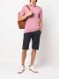 John Smedley Fijngebreid poloshirt Roze - Thumbnail 2