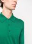John Smedley Finchley poloshirt met lange mouwen Groen - Thumbnail 5