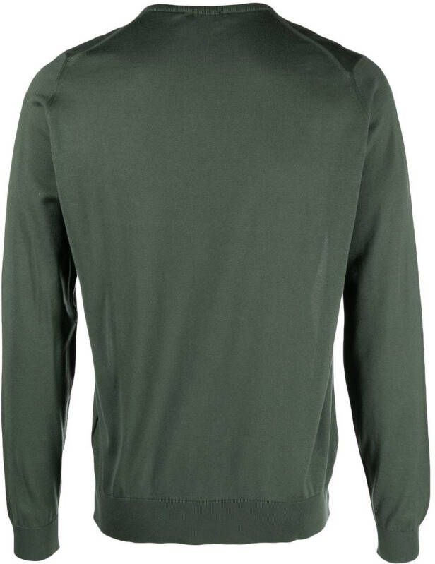 John Smedley Fijngebreide trui Groen