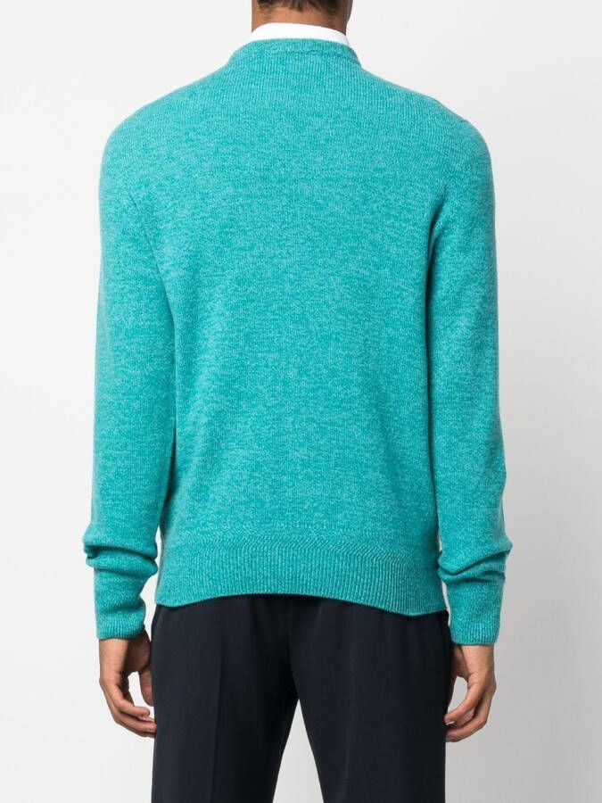 John Smedley Gebreide trui Blauw