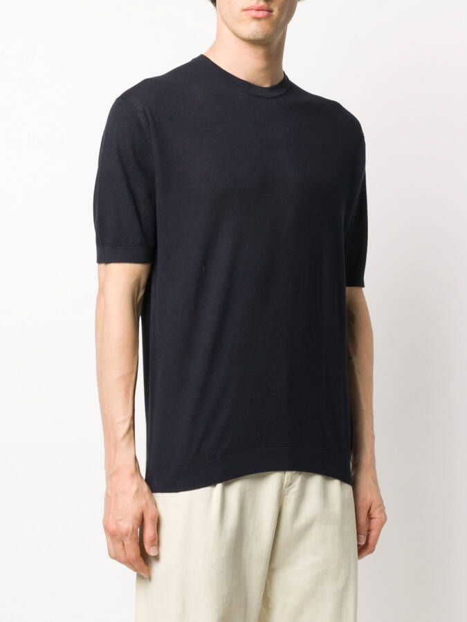 John Smedley Gebreide trui Blauw