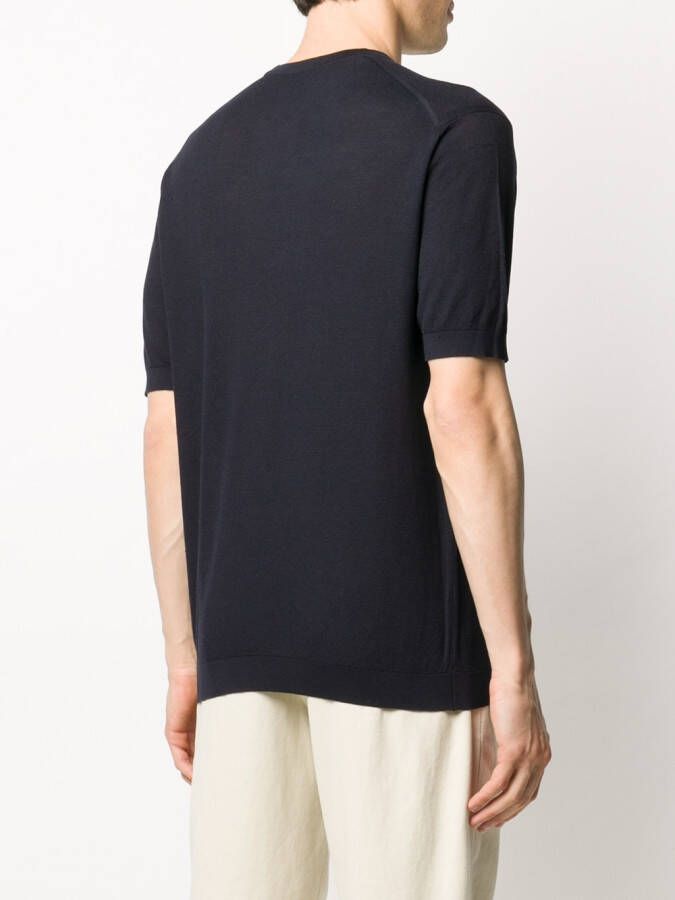 John Smedley Gebreide trui Blauw