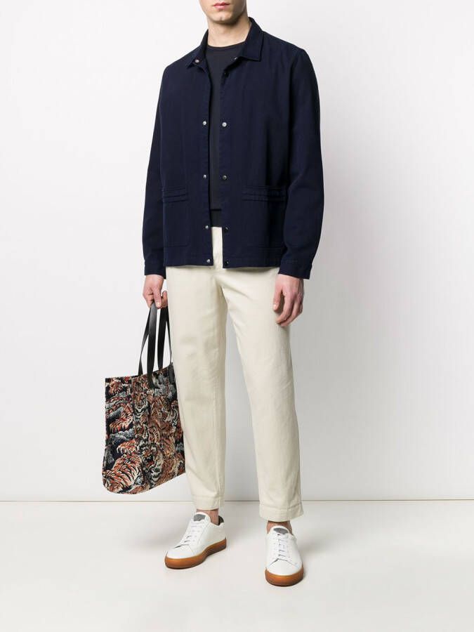 John Smedley Gebreide trui Blauw