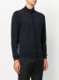 John Smedley high neck zipped cardigan Blauw - Thumbnail 3