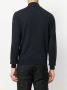 John Smedley high neck zipped cardigan Blauw - Thumbnail 4