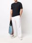 John Smedley Jersey T-shirt Blauw - Thumbnail 2