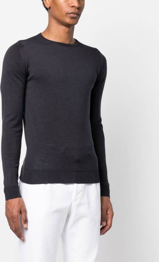 John Smedley Trui met ronde hals Grijs