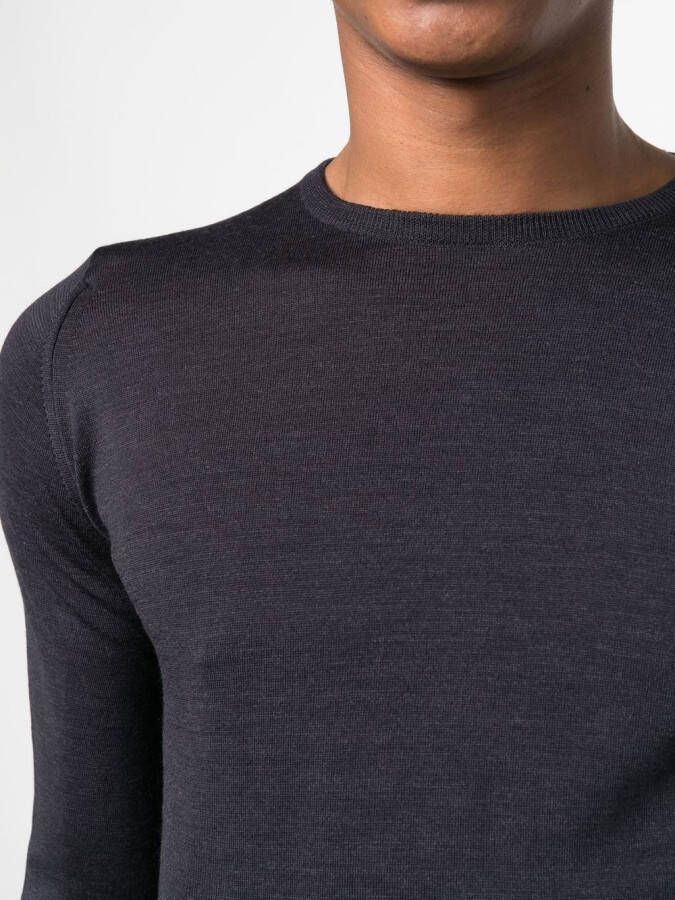 John Smedley Trui met ronde hals Grijs