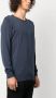 John Smedley Fijngebreide trui Blauw - Thumbnail 3