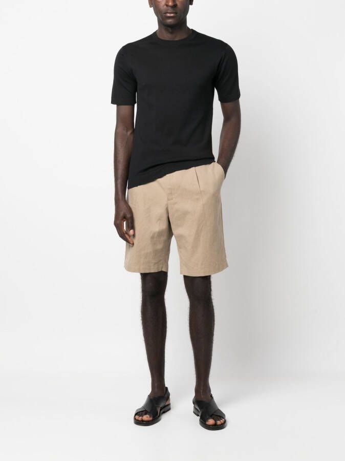 John Smedley Effen T-shirt Zwart