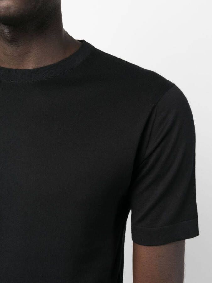 John Smedley Effen T-shirt Zwart
