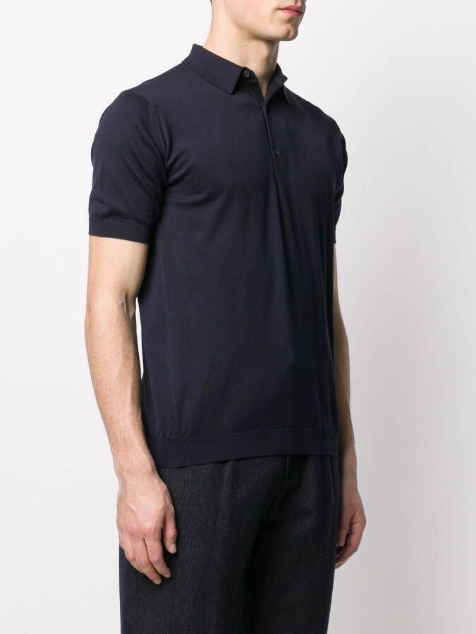 John Smedley Adrian polo shirt Blauw