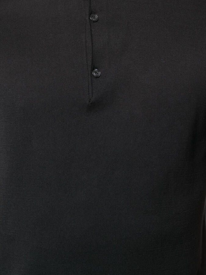 John Smedley Poloshirt met korte mouwen Zwart