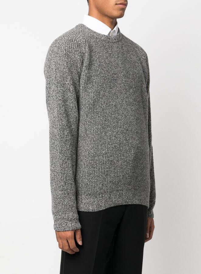 John Smedley Ribgebreide trui Zwart