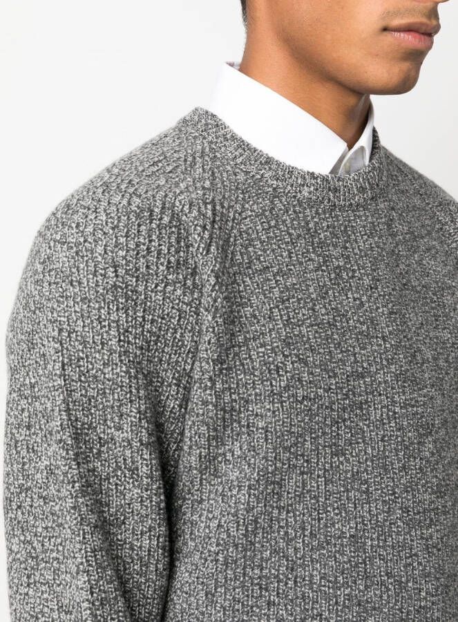 John Smedley Ribgebreide trui Zwart