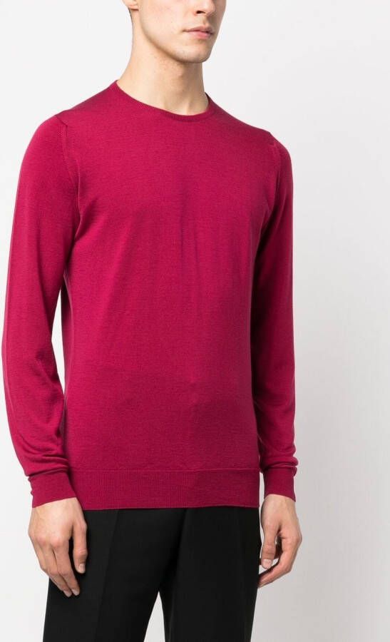 John Smedley Gebreide trui Roze