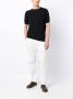 John Smedley T-shirt van wolmix Zwart - Thumbnail 2