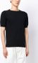 John Smedley T-shirt van wolmix Zwart - Thumbnail 3