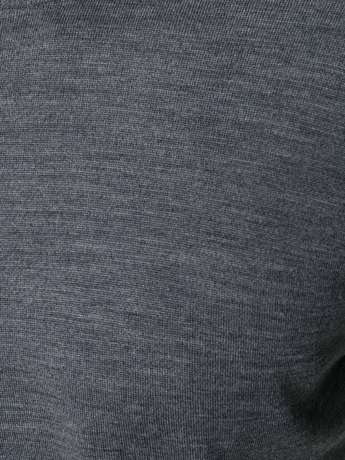 John Smedley trui met aansluitende halsopening Grijs