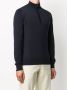 John Smedley Trui met halve rits Blauw - Thumbnail 3
