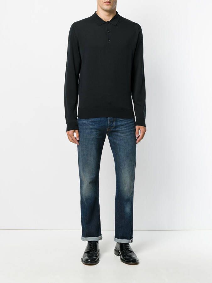 John Smedley Belper polotrui Zwart