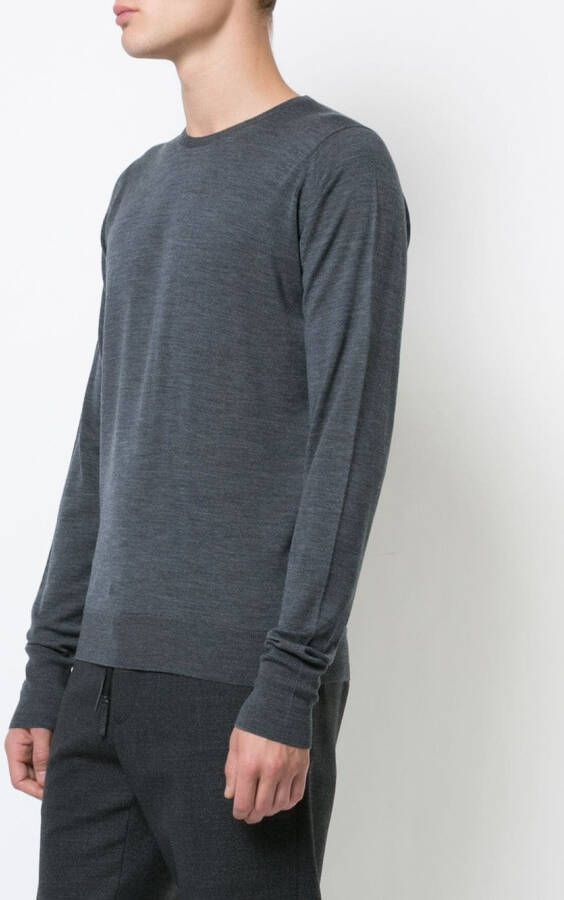 John Smedley trui met ronde hals Grijs