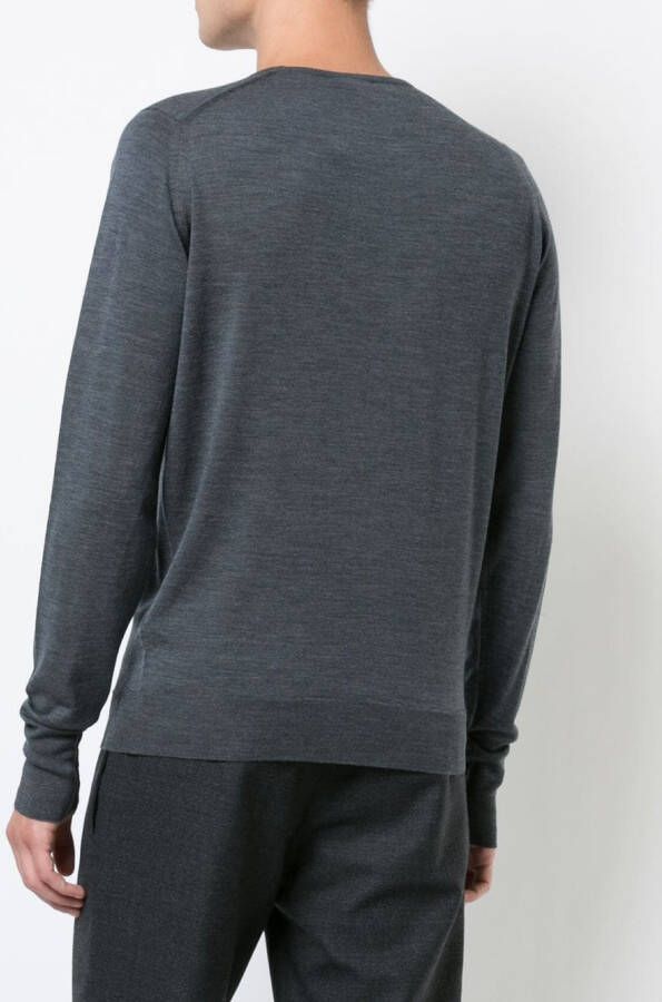 John Smedley trui met ronde hals Grijs