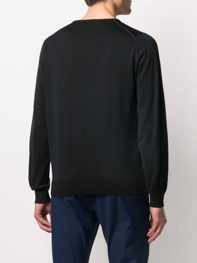 John Smedley Trui met ronde hals Zwart