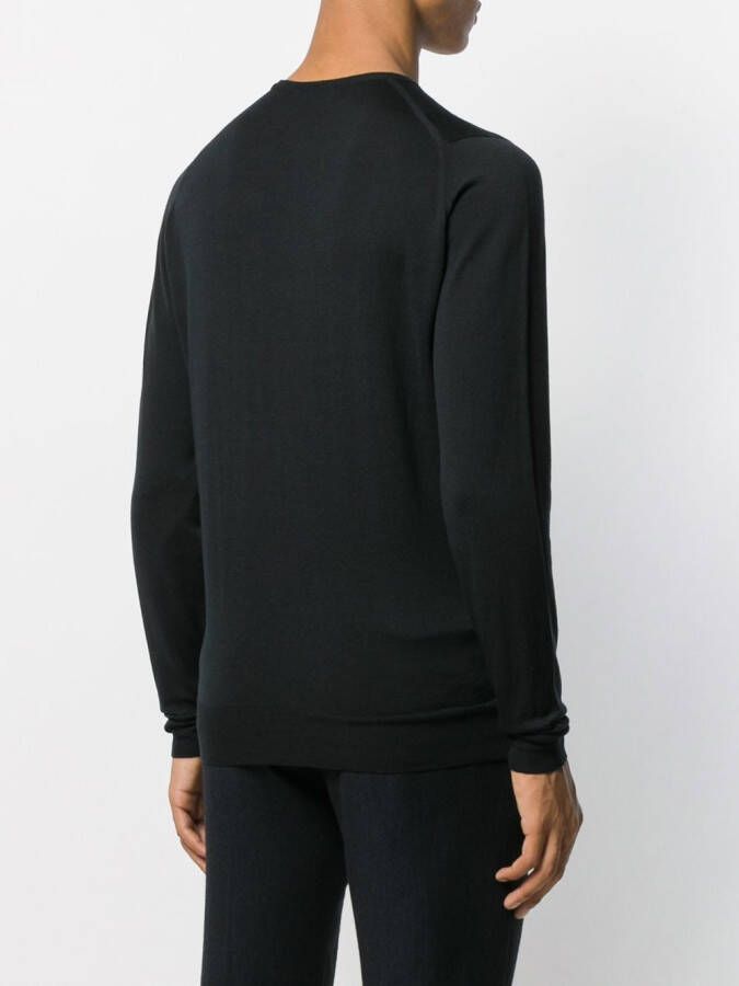 John Smedley Trui met ronde hals Zwart